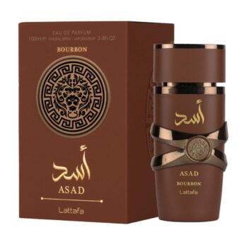 Lattafa Asad Bourbon Eau de Parfum 100ml Ανδρικό Αρωμα με Βανίλια Bourbon, Κακάο & Κεχριμπάρι