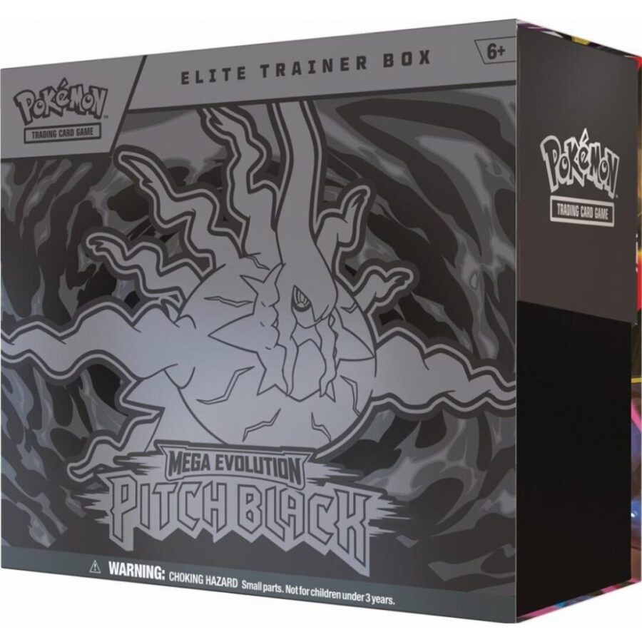Pokemon TGC Trading Card Games: Mega Evolution – Pitch Black Elite Trainer Box (ETB) Αγγλικά | 9 Booster Packs, Promo Zarude & Αξεσουάρ