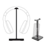 Armaggeddon HPX-100W Βαση Ακουστικων Γραφείου (Headset Stand) Λευκή Αντιολισθητική & Αποσπώμενη