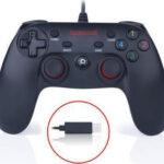 Redragon Saturn G807 Ενσύρματο Gamepad USB για PC & PS3 με Δόνηση, Turbo και XInput/DInput – Μαύρο