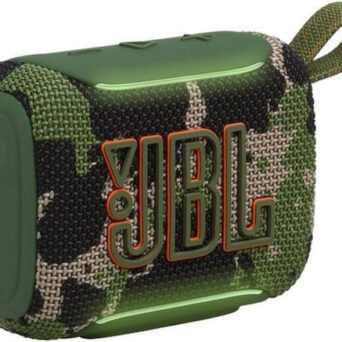 JBL Go 5 Bluetooth ηχείο 4.8W σε χρώμα Squad με Bluetooth 6.0, αυτονομία έως 10 ώρες, πιστοποίηση IP68, Auracast™, AirTouch Stereo Pairing και δυναμικό ήχο JBL. Ιδανικό για κάθε εξόρμηση