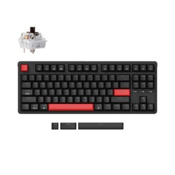 Keychron C3 Pro C3P-H3 Μηχανικό Πληκτρολόγιο TKL 80% με Brown Switches, QMK/VIA, Hot-Swappable & US Layout
