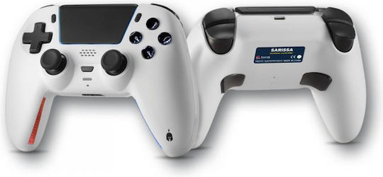 Spartan Gear Sarissa Ασύρματο Gamepad για PC, PS5, PS4 & Nintendo Switch Λευκό με Extra Faceplate